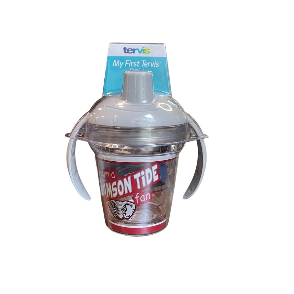 Tervis University of Alabama Plastic Sippy‎ Cup Born A Crimson Tide Fan 6-fl oz